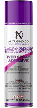AK TRADING CO. Multipurpose Spray Adhesive, Perfect for Craft, Home and Office use - 12Oz Can.