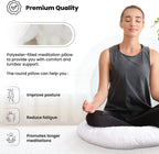 Foamily Round Throw Pillows 2 Pack 16" Pillow Inserts for Couch or Bed Decorative Bedding - Made in USA @ M&A STYLES LTD
