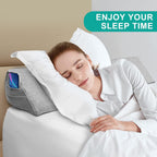 Talcusble Bed Wedge Pillow for Headboard | King Size(76"x10"x6") | Bed Gap Filler | BolsterPillow | Foam Wedge Pillow | Fill The Gap(0-8") Between Headboard and| Mattress