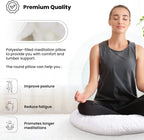 Foamily Round Throw Pillows 4 Pack 20" Pillow Inserts for Couch or Bed Decorative Bedding - Made in USA @ M&A STYLES LTD