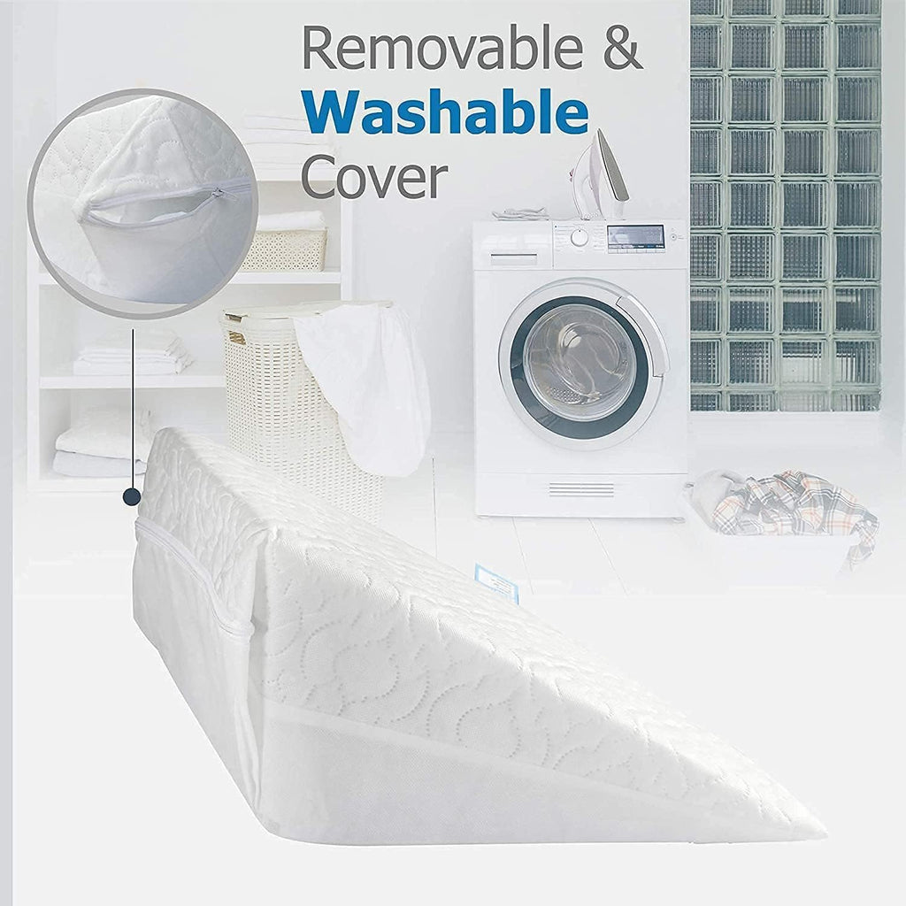 Becky Cameron Orthologics Wedge Pillow for Bed & Couch Made Foam, use as a Reading and Relax Cushion (51 x 46 x 28 cm) @ M&A STYLES