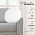 Foamily Round Throw Pillows 2 Pack 16" Pillow Inserts for Couch or Bed Decorative Bedding - Made in USA @ M&A STYLES LTD