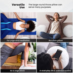 Foamily Round Throw Pillows 2 Pack 16" Pillow Inserts for Couch or Bed Decorative Bedding - Made in USA @ M&A STYLES LTD