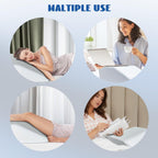 Becky Cemeron Leg Elevation Pillow for Sleeping - Supportive Bed Wedge Pillow for Circulation, Swelling, Foot & Knee Discomfort(24 x 16 x 8 inches)