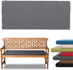 Adam Icon M&A Garden Bench Seat Cushion Pad Waterproof,2, 3, 4 Seater Bench Cushions Seat Pads,Outdoor Bench Pads for Patio Furniture Swing Chair (108 X 45 X 5 CM TWO SEATER, RED)