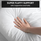 Foamily Set of 4-12 x 12 Premium Hypoallergenic Stuffer Pillow Inserts Sham Square Form Polyester, 12" L X 12" W, Standard/White