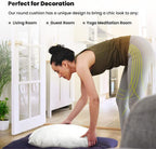 Foamily Round Throw Pillows 2 Pack 16" Pillow Inserts for Couch or Bed Decorative Bedding - Made in USA @ M&A STYLES LTD