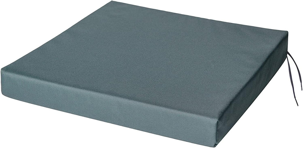 Adam Icon Waterproof Chair Cushions With Ties Seat Pads Cushion Pad Indoors Outdoors Water Resistant Material Kitchen Dining Living Room Patio Garden Office Coffee Shop Foam Graphite 40X40X2CM