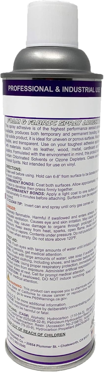 AK TRADING CO. Multipurpose Spray Adhesive, Perfect for Craft, Home and Office use - 12Oz Can.