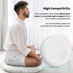 Foamily Round Throw Pillows 2 Pack 16" Pillow Inserts for Couch or Bed Decorative Bedding - Made in USA @ M&A STYLES LTD