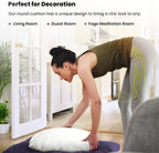 Foamily Round Throw Pillows 2 Pack 18" Pillow Inserts for Couch or Bed Decorative Bedding - Made in USA @ M&A STYLES LTD