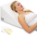 Leg Elevation Pillow for Sleeping, Resting, Supportive Bed Wedge Foam Pillow for Circulation, Swelling, Foot & Knee Discomfort @ M&A STYLE