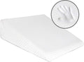 Adam Icon Bed Wedge Pillow of Memory Foam Acid Reflux and Gerds, Reduce Neck and Back Pain, Snoring, and Respiratory Problems - Breathable and Washable Cover