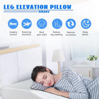 Becky Cemeron Leg Elevation Pillow for Sleeping - Supportive Bed Wedge Pillow for Circulation, Swelling, Foot & Knee Discomfort(24 x 16 x 8 inches)