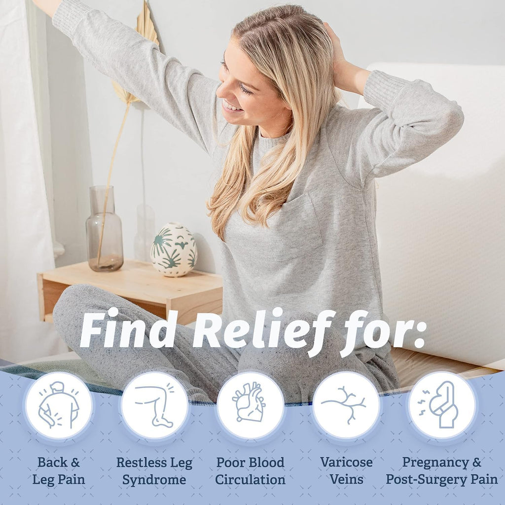Leg Elevation Pillow for Sleeping - Wedge Pillows for After Surgery | Memory Foam Wedge Pillow for Legs | Relieves Foot and Ankle Injury, Leg, Hip, and Knee Pain, Improves Blood Circulation