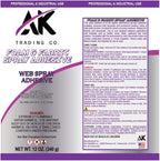 AK TRADING CO. Multipurpose Spray Adhesive, Perfect for Craft, Home and Office use - 12Oz Can.