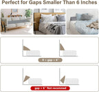 ENITYA Twin Bed Wedge Pillow for Headboard Gap/Mattress Gap Filler/Headboard Pillow/Bed Gap Filler,Close Gap(0-3.5") Between Mattress and Headboard,Stop Loosing Your Pillows,Phone(Grey 39"x10"x6")