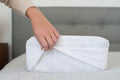 Pillow Cube Travel Pillowcase - White | Polyester | Fits 12x12