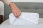 Pillow Cube Travel Pillowcase - White | Polyester | Fits 12x12
