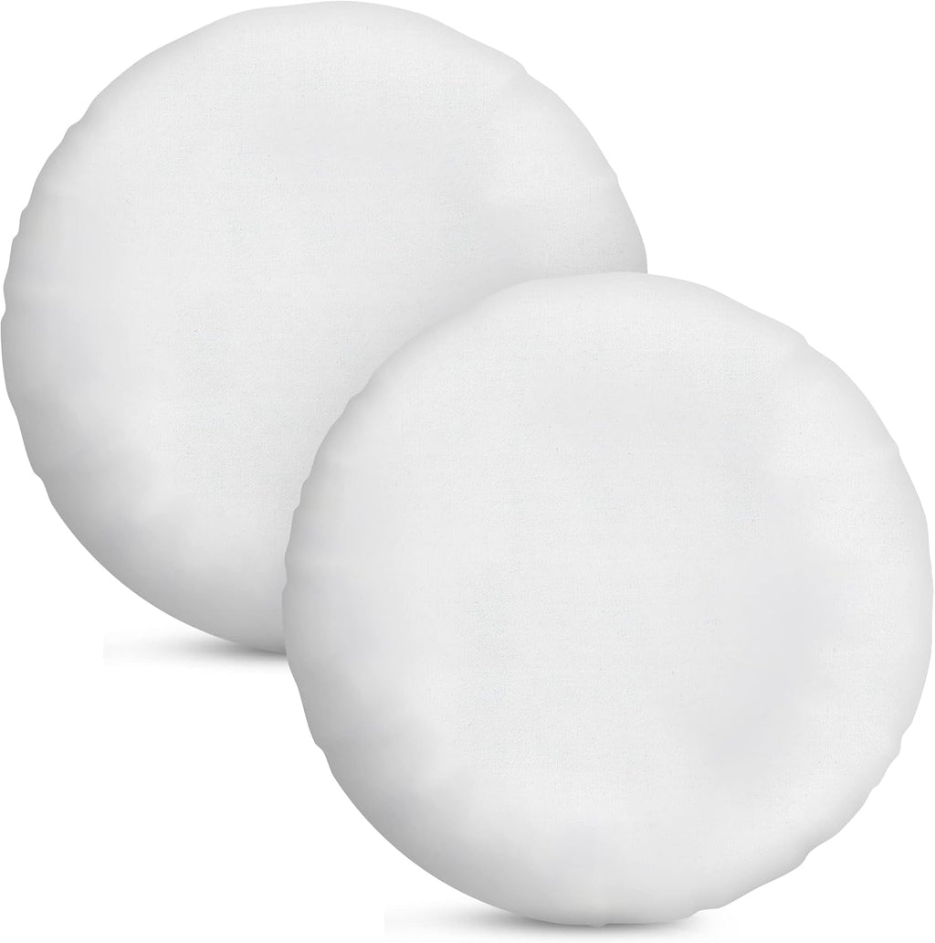 Foamily Round Throw Pillows 2 Pack 18" Pillow Inserts for Couch or Bed Decorative Bedding - Made in USA @ M&A STYLES LTD