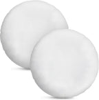 Foamily Round Throw Pillows 2 Pack 18" Pillow Inserts for Couch or Bed Decorative Bedding - Made in USA @ M&A STYLES LTD
