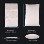 EDOW Soft Pillows for Sleeping, Fluffy Down Alternative Hypoallergenic&Dust Mite Resistant Polyester Fiber Pillow, Home&Hotel-Collection, Machine Washable, Neck Pain&Headache Relief - Queen