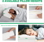 Pillow for Side Sleepers, Cube Memory Foam Pillow, Side Sleeper Pillow for Neck and shoulder pain,Square Pillow for Relief Sleeping(15"×12"×6")