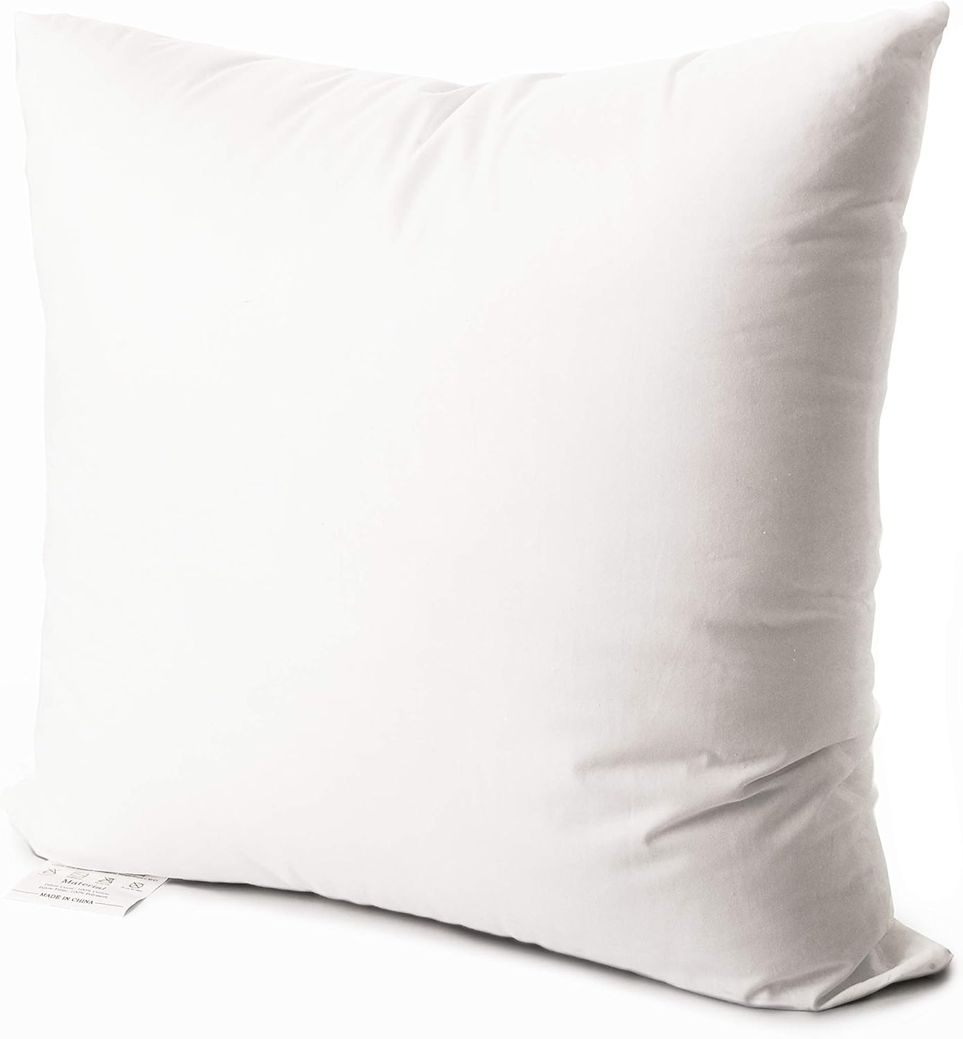 EDOW Throw Pillow Insert, Soft Fluffy Down Alternative Polyester Square Form Decorative Pillow Insert,Sham Stuffer,Cotton Cover for Sofa, Couch,Bed and Car. (White, 28x28)