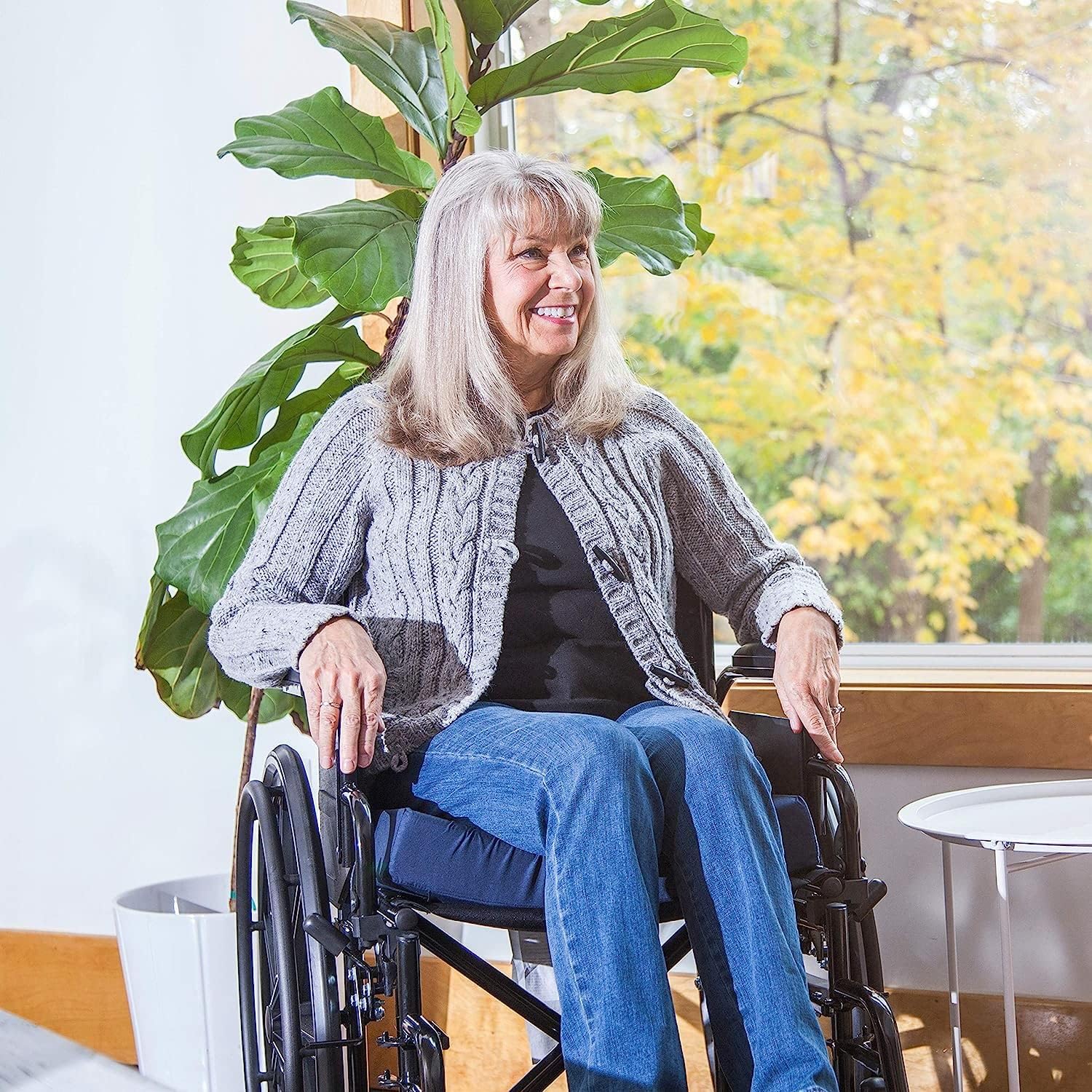 Becky Cameron Cushion for Office Chairs, Wheelchairs, FSA HSA Eligible, Scooters, Kitchen or Car Seats for Support and Height while Reducing Stress on Back, Tailbone or Sciatica. (18x16x2 inches)