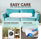 Pillowflex 8 Inch Bolsters Pillow Form Inserts For Shams (8 Inch By 32 Inch Bolster)