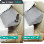 Talcusble Bed Wedge Pillow for Headboard | King Size(76"x10"x6") | Bed Gap Filler | BolsterPillow | Foam Wedge Pillow | Fill The Gap(0-8") Between Headboard and| Mattress