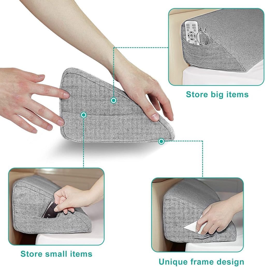 Talcusble Bed Wedge Pillow for Headboard | King Size(76"x10"x6") | Bed Gap Filler | BolsterPillow | Foam Wedge Pillow | Fill The Gap(0-8") Between Headboard and| Mattress