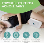 Sciatic Nerve Pain Relief Knee Pillow - Best for Pregnancy, Leg, Knee, Back & Spine Alignment - Memory Foam Wedge Leg Pillow with Washable Cover (White, Standard)