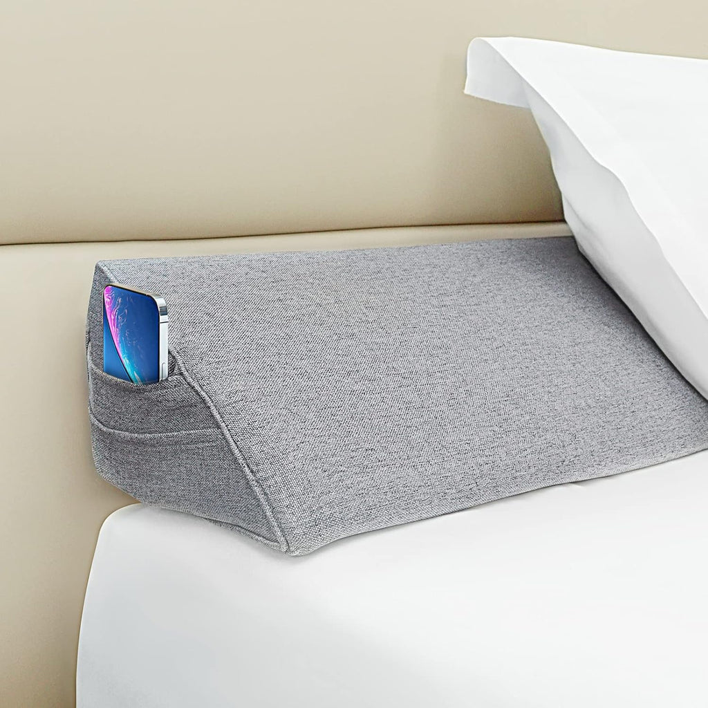 Talcusble Bed Wedge Pillow for Headboard | King Size(76"x10"x6") | Bed Gap Filler | BolsterPillow | Foam Wedge Pillow | Fill The Gap(0-8") Between Headboard and| Mattress