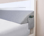 ENITYA Wedge Pillow for Headboard Gap/Headboard Pillow/Mattress Gap Filler/Bed Gap Filler,Close Gap (0-6") Between Mattress and Headboard,Bed Without Headboard,Stop Losing Pillows(Queen)