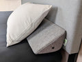 Insieme Bed Wedge Headboard Pillow Gap Filler Foam Wedge (King, Gray) | Multi-Use Triangular Foam Pillow | Cover Gap Between Bed and Headboard or Bed and Wall @ M&A STYLES LTD