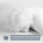 EDOW Soft Pillows for Sleeping, Fluffy Down Alternative Hypoallergenic&Dust Mite Resistant Polyester Fiber Pillow, Home&Hotel-Collection, Machine Washable, Neck Pain&Headache Relief - Queen
