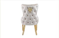 Cream and Gold Ring Knocker (Set of 2)